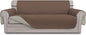 Easy-Going Reversible Oversized Couch Cover for 3 Cushion Couch Sofa Cover for Dogs Water Resistant Furniture Protector Cover with Foam Sticks for Pet (Oversized Sofa, Brown/Beige)