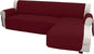 Easy-Going Sofa Slipcover L Shape Sofa Cover Sectional Couch Cover Furniture Protector Mat for Pets Dog Cat (Large,Christmas Red/Christmas Red)