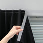 Adhesive Blackout Curtains- Self Stick Curtain No Rod Needed Easy to Hang Curtain, Use for Bedroom, Living Room, Dining Room, Kitchen, 47" W X 96" L, Black, 1 Panel