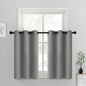 Yakamok Dove Grey Room Darking 36 Inch Length 2 Panel Sets for Livingroom Dining Room Darkening Thermal Insulated Bay Window Hotel Modern Elegant Black Out Sunblock Curtins/Bedroom,38 x 36 Inches