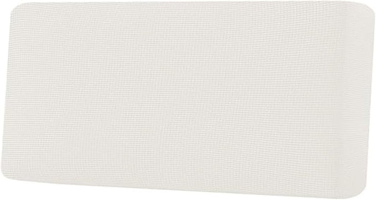 H.VERSAILTEX Super Stretch Individual Seat Cushion Covers Sofa Covers Couch Cushion Covers Slipcover Sets Thick Jacquard Textured Twill Fabric (1 Piece Sofa Cushion Cover, Porcelain White)