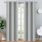Yakamok Blackout Curtains for Bedroom,Grommet Thermal Insulated Room Darkening Curtains for Living Room, Set of 2 Panels (38 x 84Inch, Light Grey)