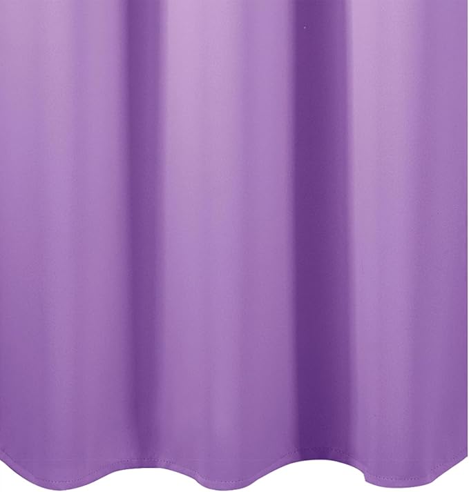 LEMOMO Blackout Curtains 66 x 54 Inch Long Lavender Curtains Set of 2 Panels Room Darkening Curtains for Bedroom and Living Room