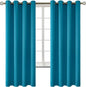 BGment Blackout Curtains - Grommet Thermal Insulated Room Darkening Bedroom and Living Room Curtains, Set of 2 Panels (52 x 72 Inch, Peacock Blue)