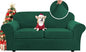 H.VERSAILTEX Real Velvet Plush 3 Piece Stretch Sofa Covers Couch Covers for 2 Cushion Couch Sofa Slipcovers Width Up to 90 Inch Feature Thick Soft Stay in Place (Large Sofa, Vintage Green)