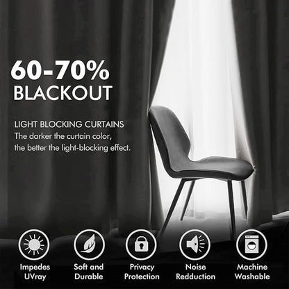 MIULEE Elegant Velvet Curtains Pure White Grommet Curtains Thermal Insulated Soundproof Room Darkening Blackout Curtains/Drapes for Girls & Ladys Living Room/Bedroom Decor 52 x 96 Inch 2 Panels
