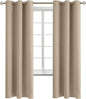 BGment Blackout Curtains - Grommet Thermal Insulated Room Darkening Bedroom and Living Room Curtains, Set of 2 Panels (42 x 72 Inch, Sand)