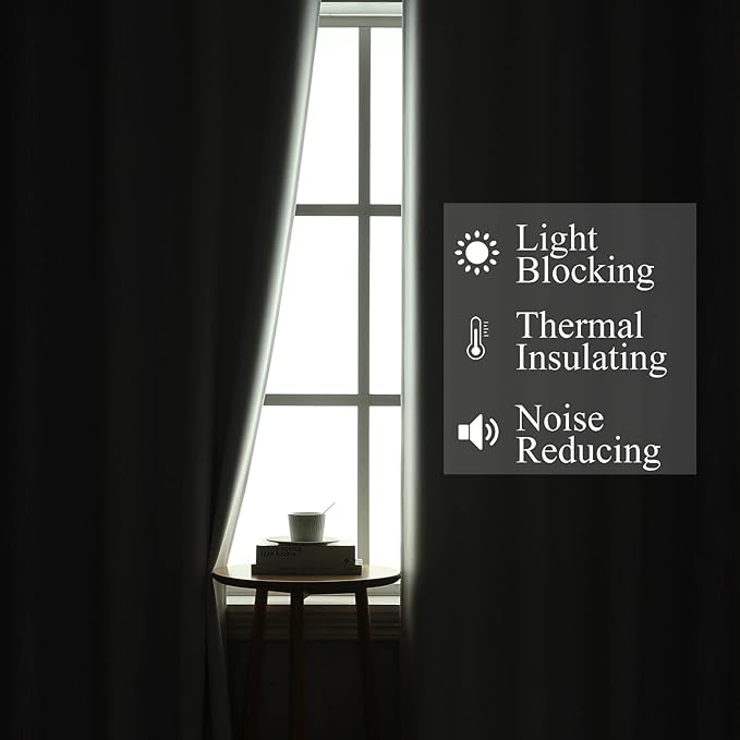 Estelar Textiler Lilac and Greyish White Ombre Blackout Curtains 45 Inch Length 2 Panels, Full Room Darkening Gradient Drapes for Kitchen, Thermal Insulated Grommet Short Curtains for Bathroom,42Wx45L