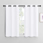 NICETOWN Draperies Curtains Panels, Blocking Out 50% Sunlight Window Treatment Curtains, Grommet Top Small Window Drapes for Bedroom (2 Panels, 42 by 40, White)