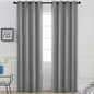 Yakamok Dove Grey Room Darking 90 Inch Length 2 Panel Sets for Livingroom Dining Room Darkening Thermal Insulated Bay Window Hotel Modern Elegant Black Out Sunblock Curtins/Bedroom,52 x 90 Inches