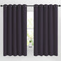 NICETOWN Blackout Bedroom Curtains 66 inches Long, Grommet Room Darkening Thermal Insulated Window Treatments for Home Office/Kids Room, Greyish Purple, 2 Panels, W66 x L66