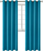 BGment Blackout Curtains - Grommet Thermal Insulated Room Darkening Bedroom and Living Room Curtains, Set of 2 Panels (52 x 120 Inch, Peacock Blue)