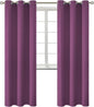 BGment Room Darkening Curtains 84 Inches Long - Grommet Thermal Insulated Drapes Window Treatment Curtains for Bedroom, 2 Panels, 42 x 84 Inch, Eggplant Purple