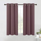 NICETOWN Modern Blackout Curtains Noise Reducing, Thermal Insulated and Privacy Room Darkening Drape Panels for Boy's Guest Room Door Small Short Window (Dry Rose, 2 Panels, W42 x L54 -Inch)