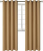 BGment Blackout Curtains for Bedroom - Grommet Thermal Insulated Room Darkening Curtains for Living Room, Set of 2 Panels (52 x 95 Inch, Khaki)