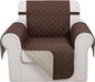 Recliner Chair Covers Reversible Sofa Couch Cover for Pets Lazy Boy Furniture Protector(23''Chair,Chocolate/Beige)