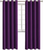 BGment Blackout Curtains - Grommet Thermal Insulated Room Darkening Bedroom and Living Room Curtain, Set of 2 Panels (52 x 84 Inch, Royal Purple)
