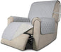 Easy-Going Recliner Sofa Slipcover Reversible Sofa Cover Water Resistant Couch Cover Furniture Protector with Elastic Straps for Pets Kids Children Dog Cat (Recliner, Light Gray/Ivory)
