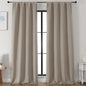 Simplebrand Stone Blackout Curtains for Bedroom 96 Inches Long 2 Panels, Solid Thermal Insulated, Energy Saving Living Room Window Treatment Curtains Blackout Drapes, W50 x L96 Inch, Stone
