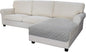 Easy-Going Sectional Couch Covers for Dogs L Shape Sofa Cover Reversible Sofa Slipcover Chaise Lounge Cover Furniture Protector Cover for Pets Dog Cat (42 x 68 inches, Light Gray/Light Gray)