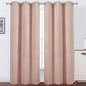 LEMOMO Blush Thermal Blackout Curtains/42 x 84 Inch/Set of 2 Panels Room Darkening Curtains for Bedroom