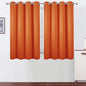LEMOMO Blackout Curtains 66 x 54 Inch Long Orange Curtains Set of 2 Panels Room Darkening Curtains for Bedroom and Living Room