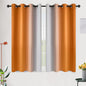 SimpleHome Ombre Room Darkening Curtains 45 inches Length for Bedroom,Grommet Gradient Light Blocking Orange Gradient Window Curtains for Living Room,2 Panels, 52x45 inches