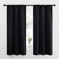 NICETOWN Black Out Curtain Panels for Kitchen - Energy Smart Decoration Thermal Insulating Blackout Drapes/Draperies for Small Window (2 Panels, 34 inches Wide by 63 inches Long)