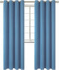 BGment Blackout Curtains for Bedroom - Grommet Thermal Insulated Room Darkening Curtains for Living Room, Set of 2 Panels (52 x 95 Inch, Faded Denim)