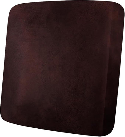 Leather Look Couch Cushion Covers Sofa Seat Slipcovers Sets Couches Furniture Protector for Sectional Armchair Loveseat Pets Kids Stretch Spandex Fabric (1 Cushion Armchair, Burgundy)