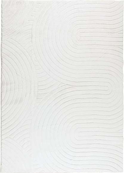 Washable Area Rugs 5x7 Rugs for Living Room Cream Faux Rabbit Fur Rug for Bedroom Faux Sheepskin Rug Teen Room Home Décor (Cream, 5x7)…