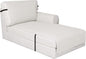 Easy-Going Reversible Chaise Lounge Couch Cover Water Resistant Sofa Cover Sectional L Shaped Sofa Slipcover with Adjustable Straps Furniture Protector for Dogs (115X34 in, Ivory/Ivory)