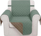 Recliner Chair Covers Reversible Sofa Cover Couch Cover for Pets Lazy Boy Furniture Protector(23''Chair,Greyish Green/Taupe)