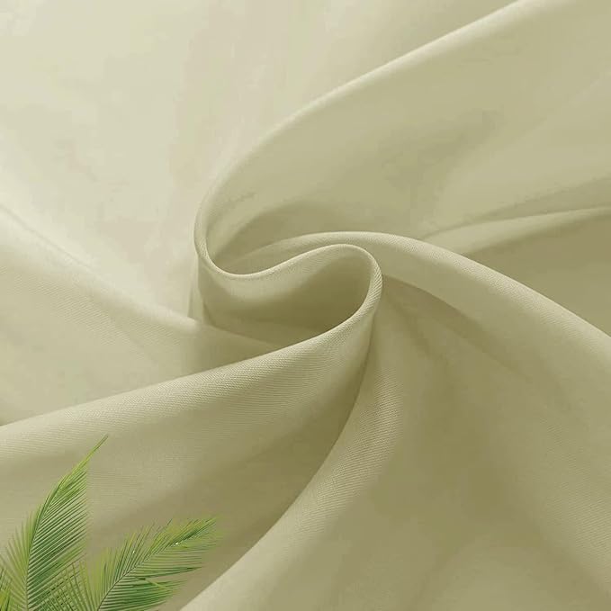 SpaceDresser Basic Rod Pocket Sheer Voile Window Curtain Panels Sage Green 1 Pair 2 Panels 26 Width 40 Inch Long for Kitchen Bedroom Children Living Room Yard（Sage Green，26Wx 40L）