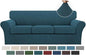 Turquoize 4 Piece Sofa Covers for 3 Cushion Couch Sofa Slipcover Soft Couch Cover for Dogs-Washable Sofa Furniture Covers with 3 Individual Cushion Covers, Jacquard Fabric (3 Cushion Sofa, Deep Teal)