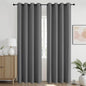 Joydeco Blackout Curtains 95 Inch Length 2 Panels Set, Thermal Insulated Long Curtains& Drapes 2 Burg, Room Darkening Grommet Drapes for Living Room Bedroom Window (Light Grey, W52 x L95 Inch,)