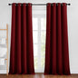 NICETOWN Burgundy Red Curtains 102 inches Long, Grommet Thermal Insulated Solid Blackout Curtains Privacy Window Treatments for Bedroom/Living Room, W46 x L102, 2 Panels