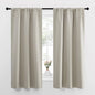 NICETOWN Blackout Curtains for Living Curtains, Room Darkening Window Curtain Panels, Easy-Care Solid Thermal Insulated Draperies/Drapes for Daughter Room (Natural, 2 Panels, 34 by 63)
