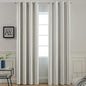 Yakamok Blackout Curtains Room Darkening Thermal Insulated Window Panels,Solid Grommet Top Drapes for Bedroom/Living Room(52Wx90L, Light Beige, 2 Panels)