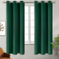 BGment Blackout Curtains for Bedroom - Grommet Thermal Insulated Room Darkening Drapes for Living Room, Set of 2 Panels (38 x 63 Inch, Emerald Green)