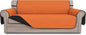 Easy-Going Reversible Oversized Couch Cover for 3 Cushion Couch Sofa Cover for Dogs Water Resistant Furniture Protector Cover with Foam Sticks for Pet (Oversized Sofa, Orange/Black)