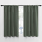 NICETOWN Bedroom Curtains Blackout Draperies - All Season Thermal Insulated Solid Rod Pocket Top Blackout Curtains/Drapes for Kid's Room (Dark Mallard, 1 Pair, 42 x 48 Inch)