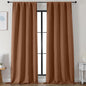 Simplebrand Sun Baked Blackout Curtains for Bedroom 96 Inches Long 2 Panels, Solid Thermal Insulated, Energy Saving Living Room Window Treatment Curtains Blackout Drapes, W50 x L96 Inch, Sun Baked