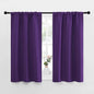 NICETOWN Kitchen Curtains Blackout Drapes & Curtains, Energy Smart Window Treatment Curtain Panels for Bedroom (Royal Purple, 34 in x 45 in (W x L), Set of 2)