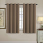 H.VERSAILTEX Blackout Curtain for Living Room Thermal Insulated Window Treatment Curtain 54 inch Length Energy Saving Solid Grommet Top Blackout Drape, One Panel, Macchiato, 52" W x 54" L
