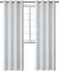 BGment Blackout Curtains - Grommet Thermal Insulated Room Darkening Bedroom and Living Room Curtains, Set of 2 Panels (52 x 108 Inch, Greyish White)