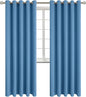 BGment Blackout Curtains - Grommet Thermal Insulated Room Darkening Bedroom and Living Room Curtains, Set of 2 Panels (70 x 84 Inch, Denim)