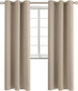 BGment Blackout Curtains - Grommet Thermal Insulated Room Darkening Bedroom and Living Room Curtains, Set of 2 Panels (38 x 84 Inch, Sand)