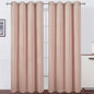 LEMOMO Blackout Curtains 52 x 108 inch/Blush Curtains Set of 2 Panels/Thermal Insulated Room Darkening Bedroom Curtains
