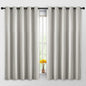 Yakamok Blackout Curtains Room Darkening Thermal Insulated Window Panels,Solid Grommet Top Drapes for Bedroom/Living Room(62Wx63L, Light Beige, 2 Panels)